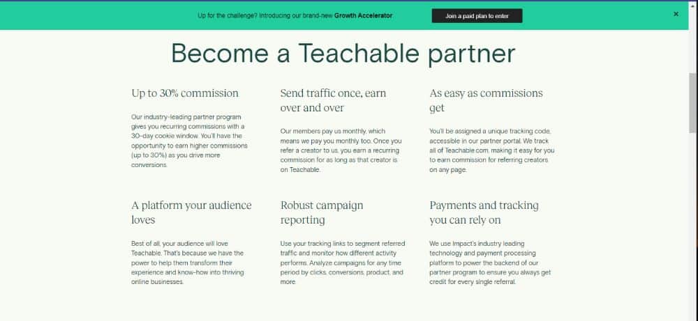 Teachable Affiliate Program