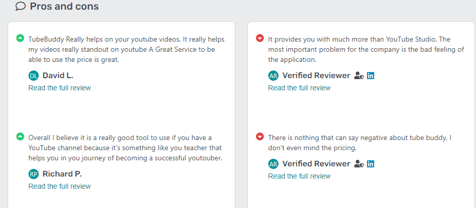 TubeBuddy Pros and Cons
