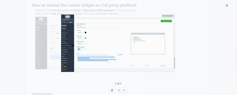 GoHL - Embed Review Widget