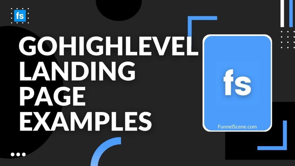 GoHighLevel Landing Page Examples Funnel Scene