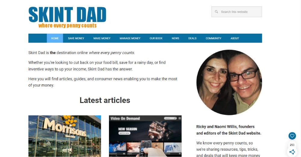 Skint DAD Blog