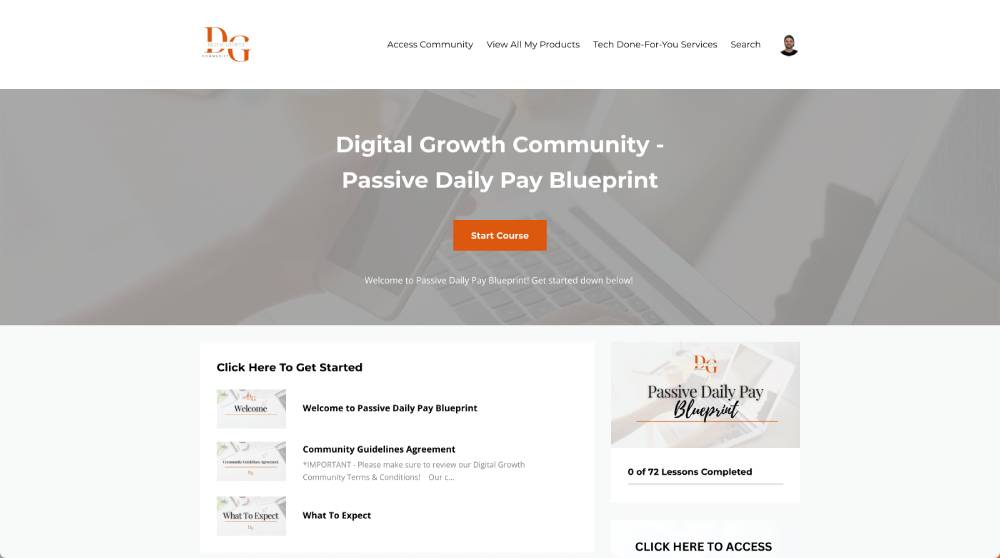 The Passive Daily Pay Blueprint inside of the Legacy Builders Program