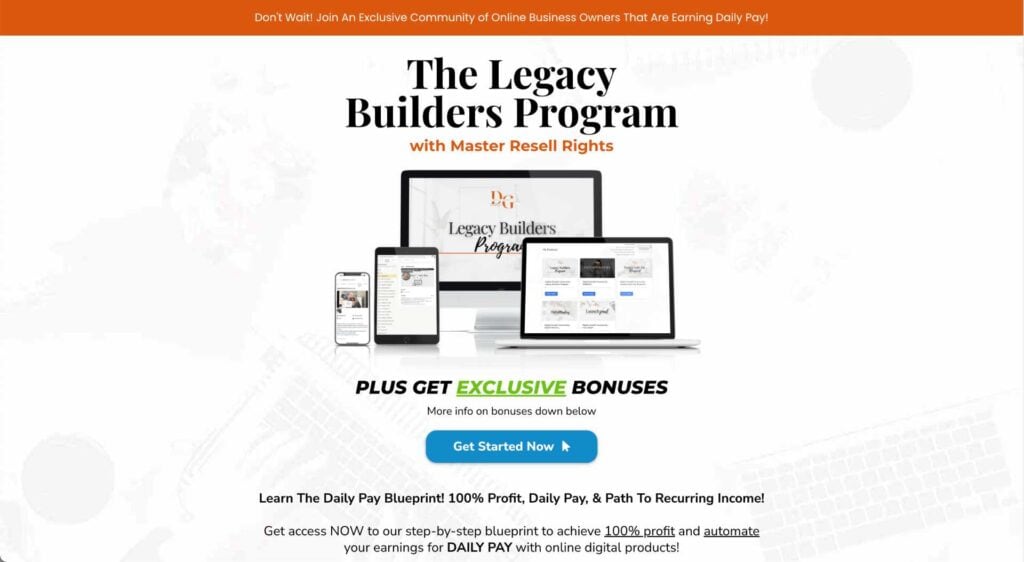 Legacy Builders Program Funnel