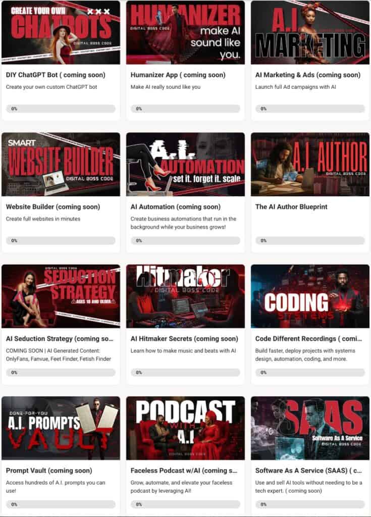 Digital Boss Code Modules coming soon