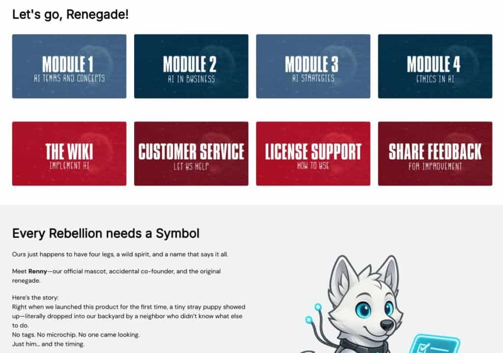 Renegade AI Course Contents