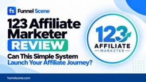 123 Affiliate Marketer review thumbnail for Funnel Scene