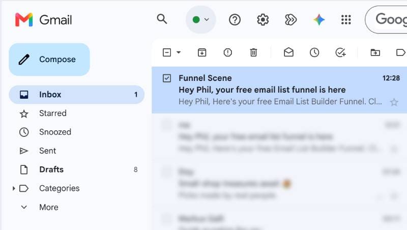 Install Funnel Step 1