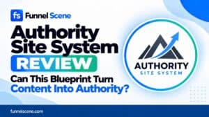 Authority Site System review thumbnail for Funnel Scene