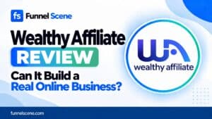 Wealthy Affiliate review thumbnail for Funnel Scene